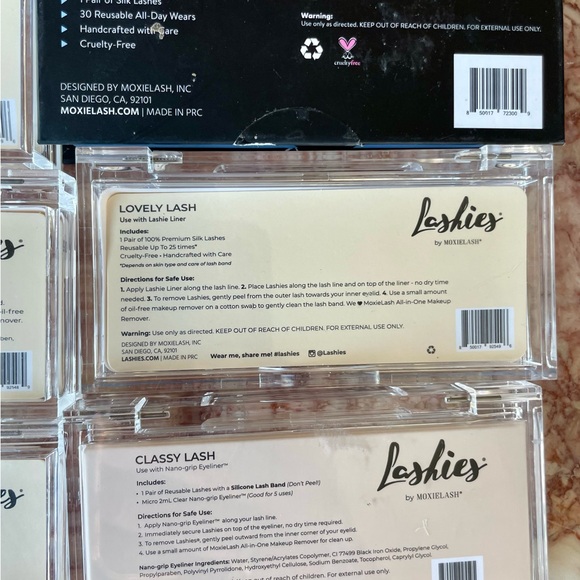 Kiss Press-On and Lashies Brand Lashes Lot - Black - Picture 11 of 12